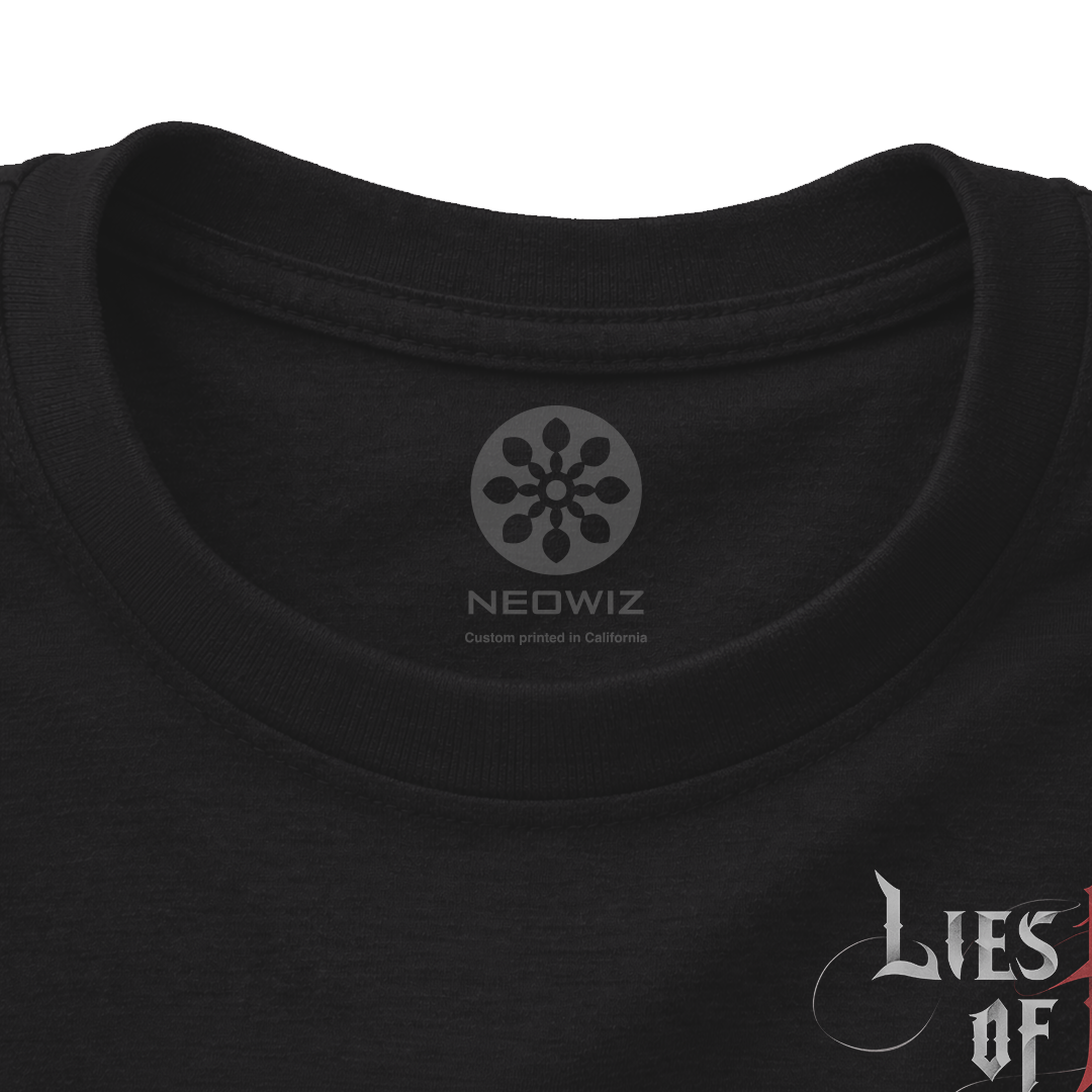 Lies of P - Cataclysm - Front Chest Logo/Full Back Print T Shirt (Black)