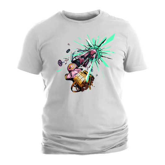Lies of P - Left Arm of Steel T Shirt (Ash Grey body)
