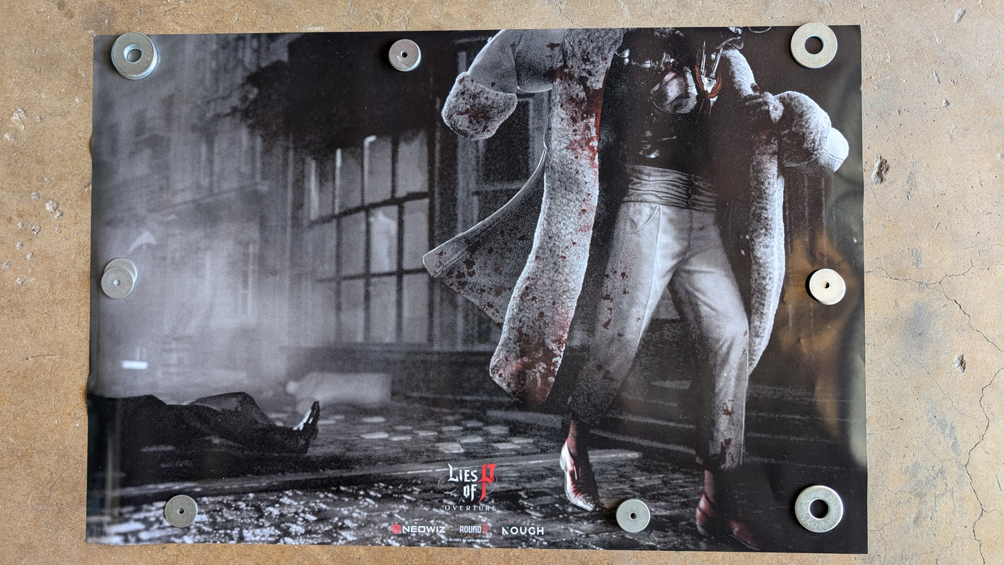 LIMITED EDITION - Lies of P Lea/Arlecchino tradeshow poster - 2-Sided - 30"x 20" (Gamescom edition)