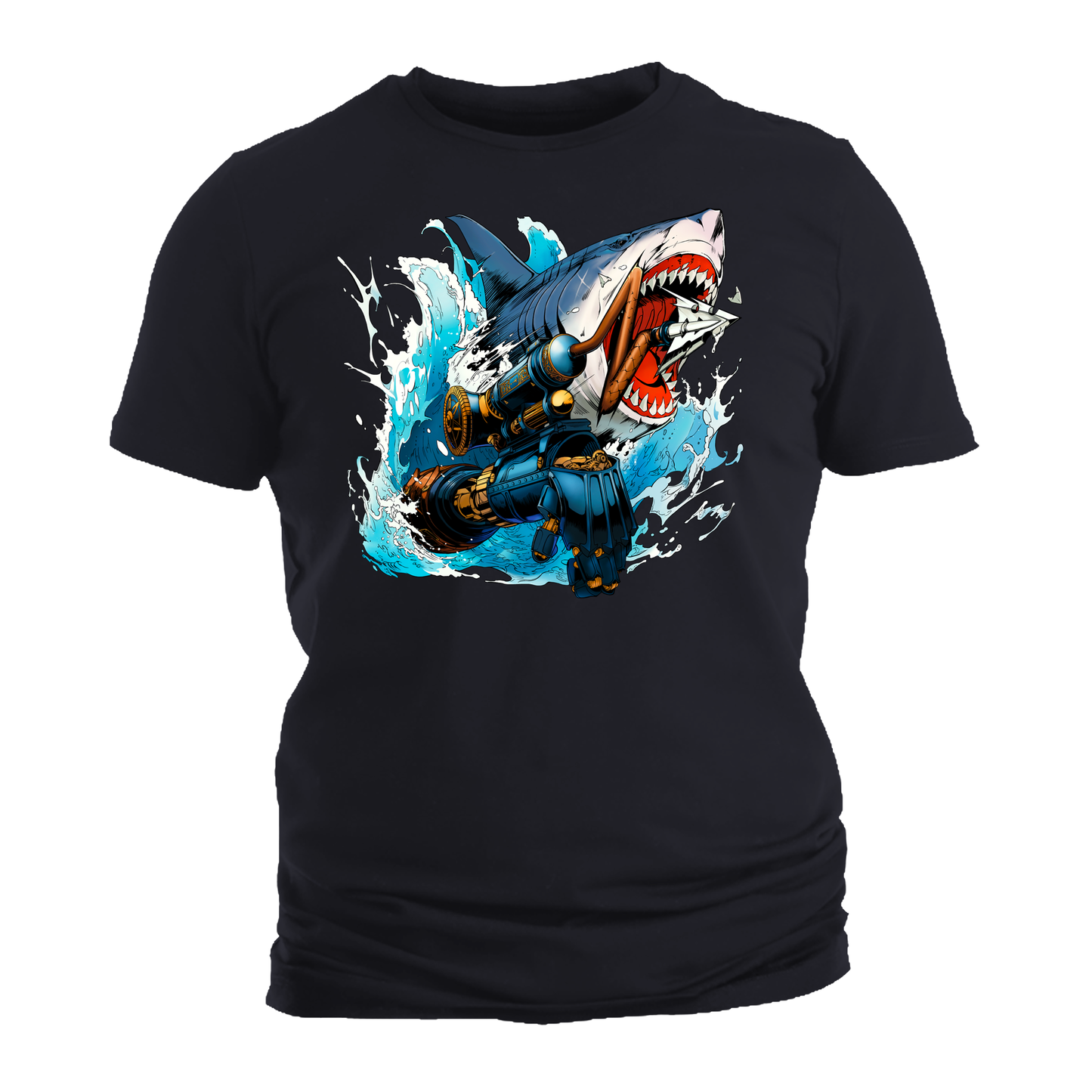 Lies of P - Puppet String T-Shirt - Graphic on Front, Logo on Back (Black, Royal Blue, Orange)