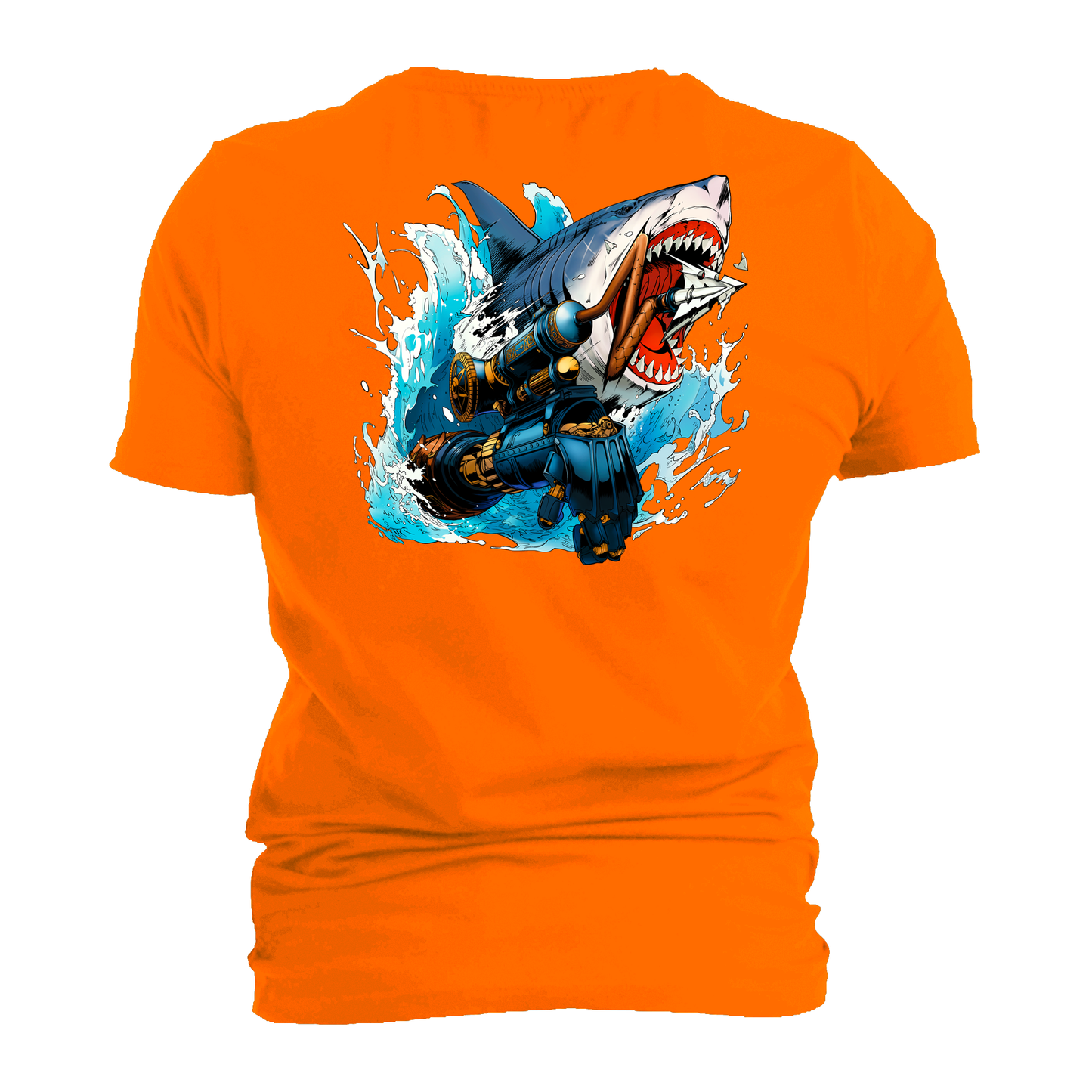 Lies of P - Puppet String T-Shirt - LoP Chest Logo, Graphic on Back (Black, Royal Blue, Orange)