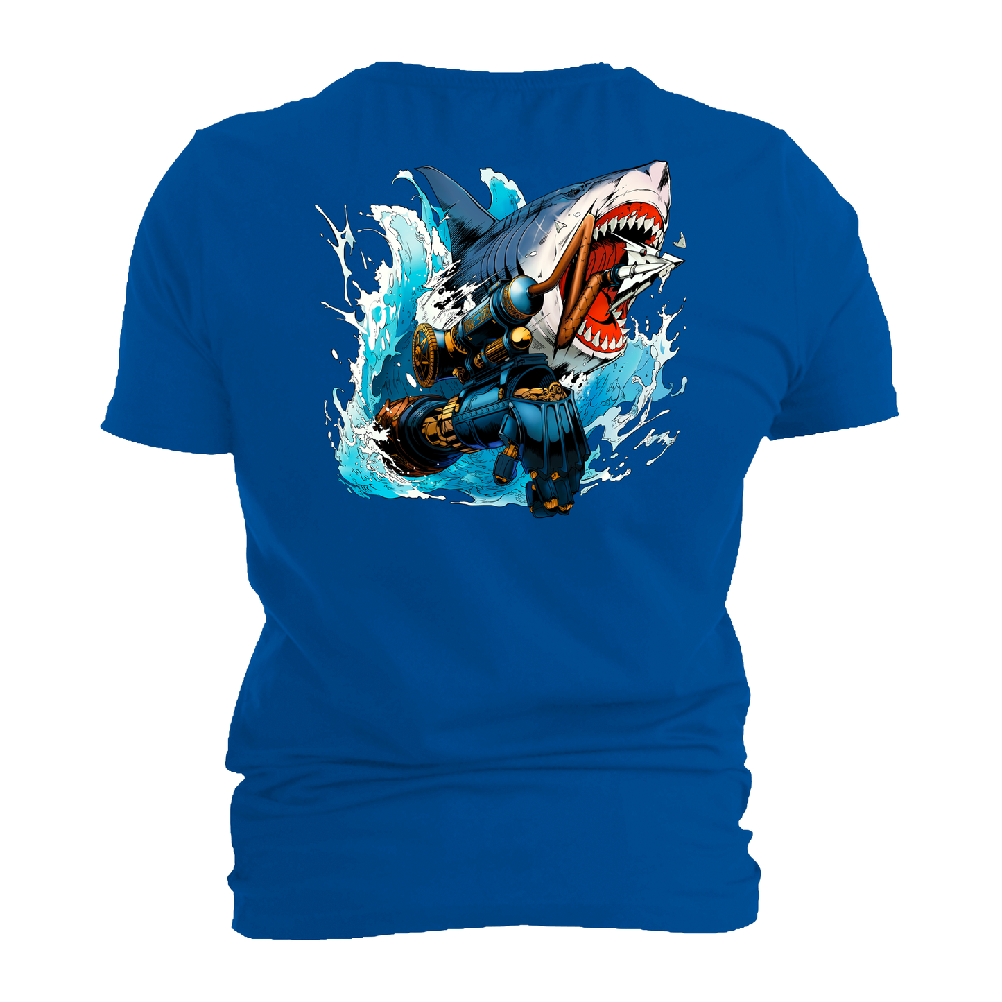 Lies of P - Puppet String T-Shirt - LoP Chest Logo, Graphic on Back (Black, Royal Blue, Orange)
